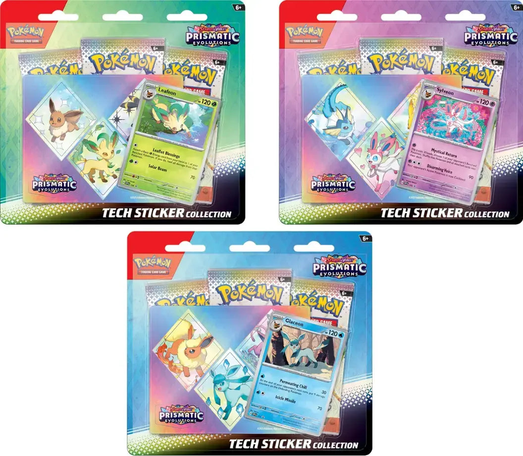 Pokemon TCG: Prismatic Evolutions Tech Sticker Collection