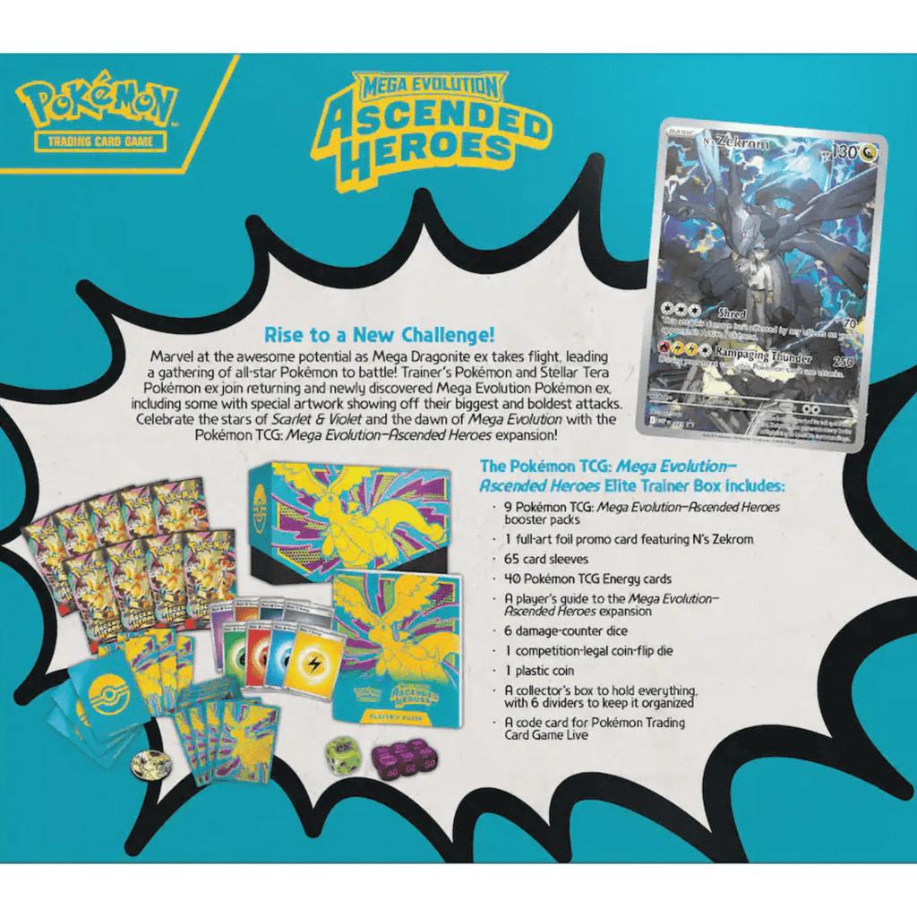 Pokemon Mega Evolution: Ascended Heroes Elite Trainer Box