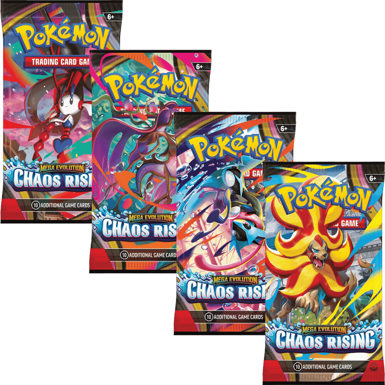Pokemon Mega Evolution: Chaos Rising 6-Pack Booster Bundle