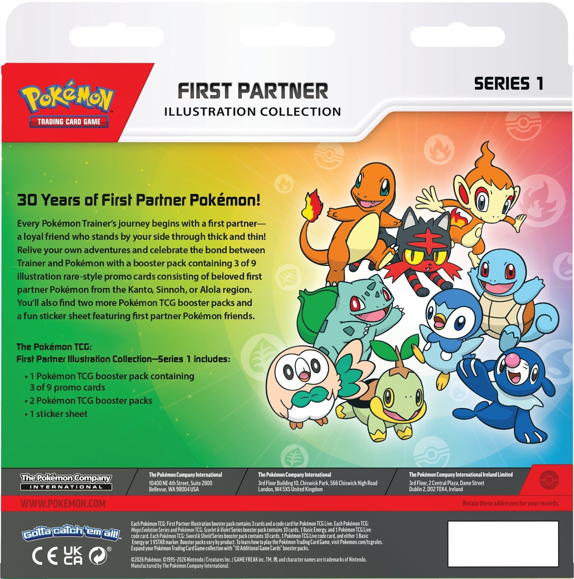 Pokemon First Partner Illustration Collection Series 1 Box