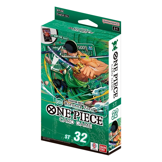 One Piece Card Game: Starter Deck Green Roronoa Zoro ST-32 front