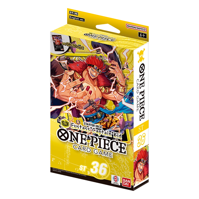 One Piece Card Game: Starter Deck Yellow Eustass Captain Kid ST-36 front