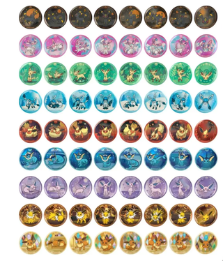 Pokémon TCG Terastal Festival ex Eeveelutions Badge Box Chinese badge designs